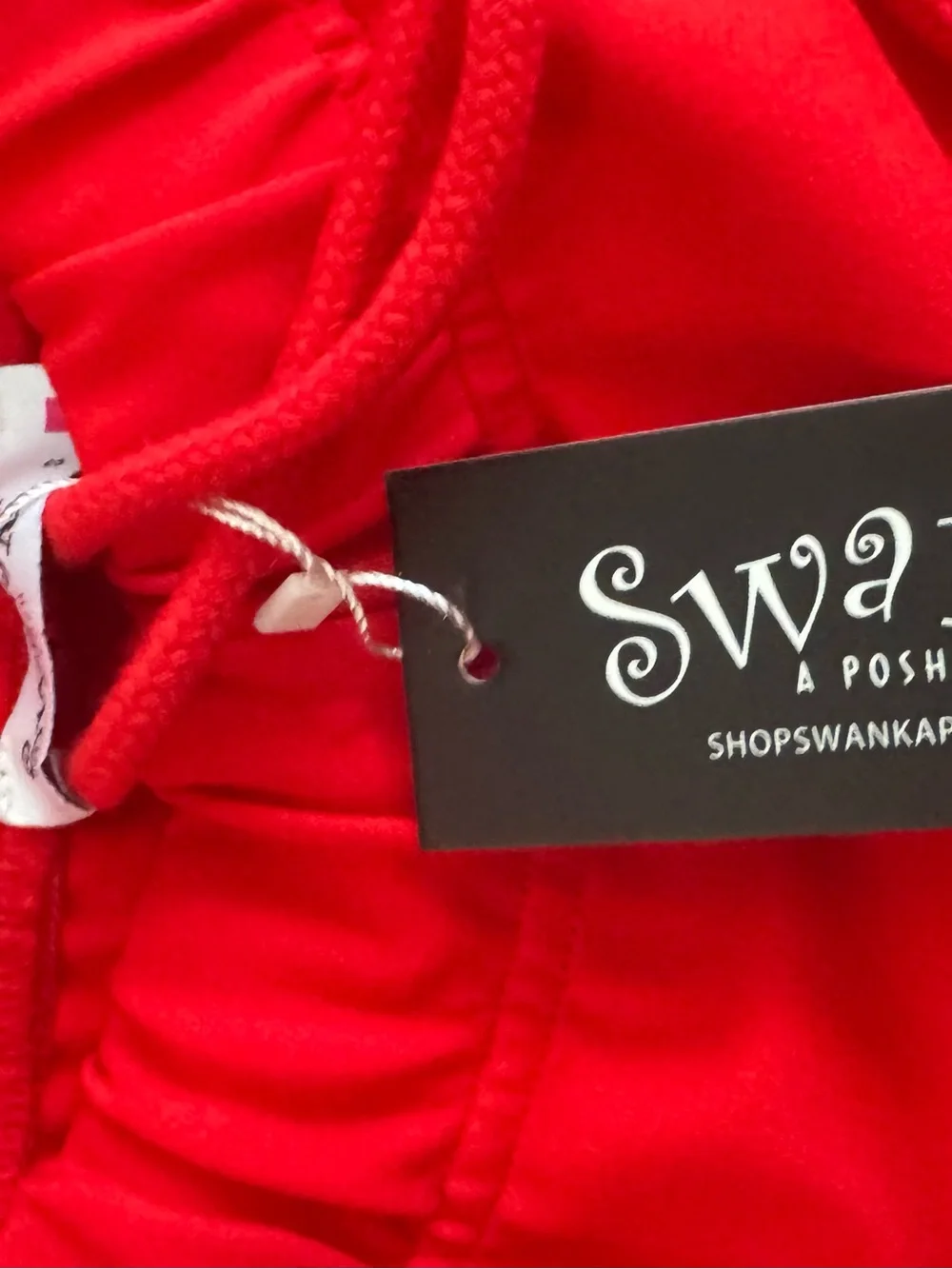 SWANK Red Cropped Jacket & Jogger Sweatpants Set